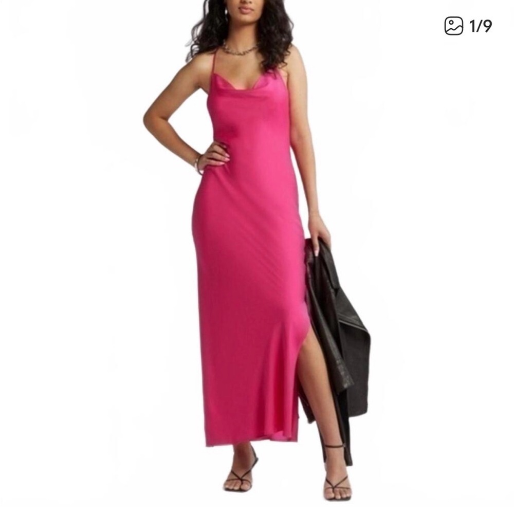 Open Edit Elegant Pink Maxi Dress